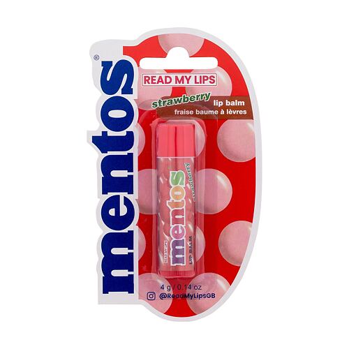 Balzám na rty Read My Lips Mentos Strawberry Lip Balm 4 g