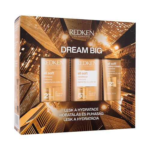 Šampon Redken All Soft Dream Big 300 ml poškozená krabička Kazeta