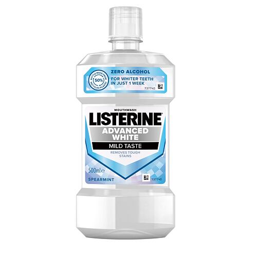 Ústní voda Listerine Advanced White Mild Taste Mouthwash 500 ml