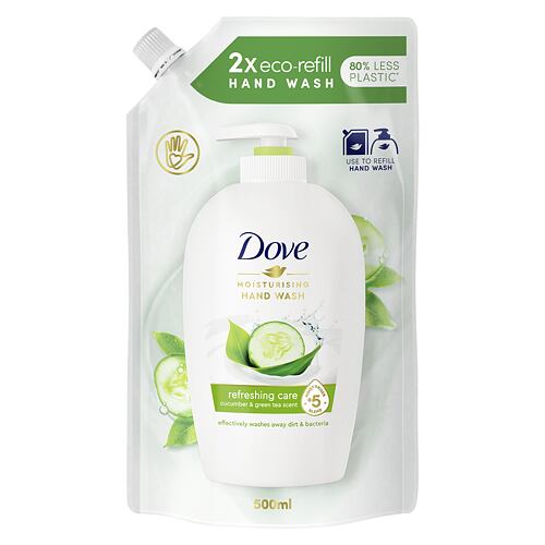 Tekuté mýdlo Dove Refreshing Cucumber & Green Tea Náplň 500 ml