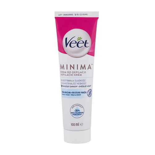 Depilační přípravek Veet Minima Hair Removal Cream Sensitive Skin 100 ml poškozená krabička