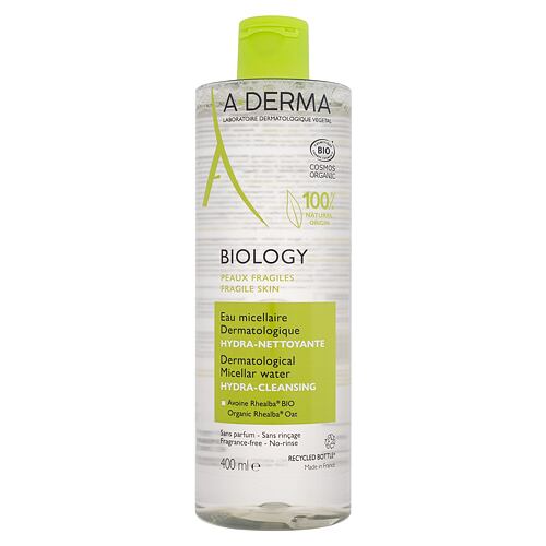 Micelární voda A-Derma Biology Dermatological Micellar Water Hydra-Cleansing 400 ml