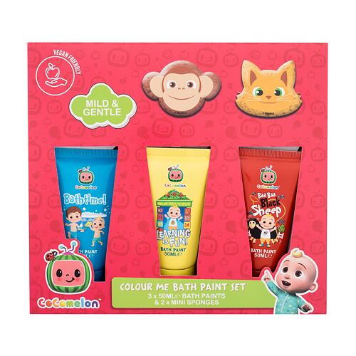 Doplněk do koupelny Cocomelon Colour Me Bath Paint Set 50 ml poškozená krabička Kazeta