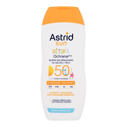 Opalovací přípravek na tělo Astrid Sun Kids Face and Body Lotion SPF50 200 ml