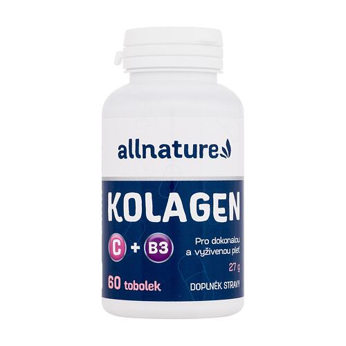 Doplněk stravy Allnature Kolagen + Vitamín C a B3 60 ks