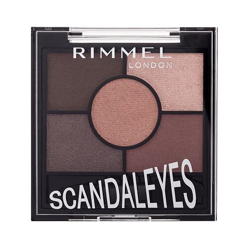 Oční stín Rimmel London Scandaleyes 5 Pan Eyeshadow Palette 3,8 g 003 Rose Quartz