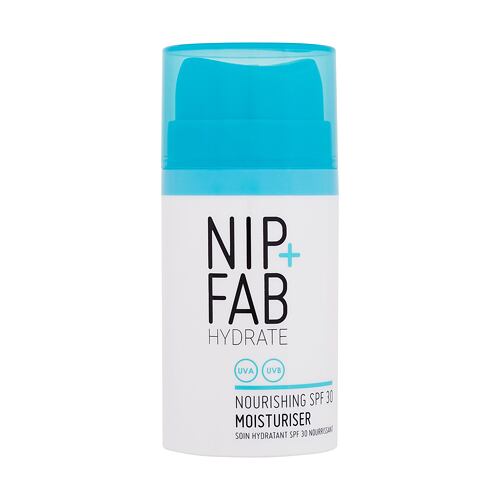 Opalovací přípravek na obličej NIP+FAB Hydrate Nourishing Moisturiser SPF30 50 ml