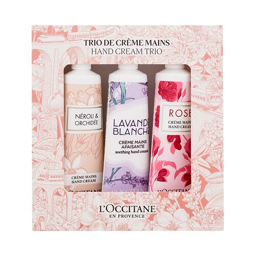 Krém na ruce L'Occitane Hand Cream Trio 30 ml Kazeta