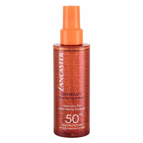 Opalovací přípravek na tělo Lancaster Sun Beauty Satin Dry Oil SPF50 150 ml