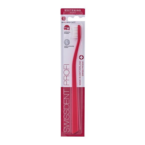 Klasický zubní kartáček Swissdent Profi Whitening Soft 1 ks Red